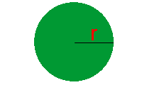 área do círculo